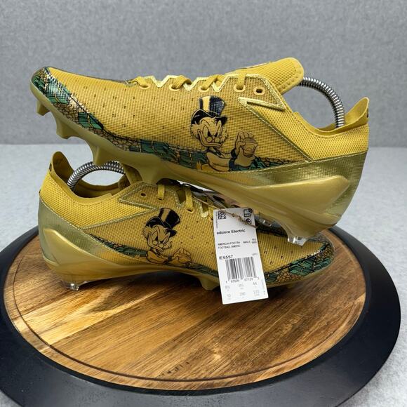 Adidas Adizero Electric Scrooge McDuck Cleats Men's 10 Football Gold IE6557 - Picture 6 of 7